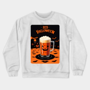 Spooky beer glass Crewneck Sweatshirt